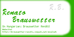 renato brauswetter business card